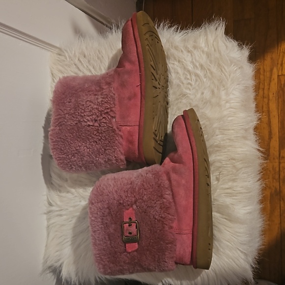 UGGS Ellee Dusty Rose Boots Big Kids Size 5 - Picture 4 of 12
